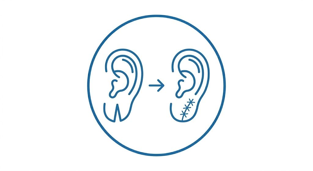 علاج شق شحمة الأذن في جدة