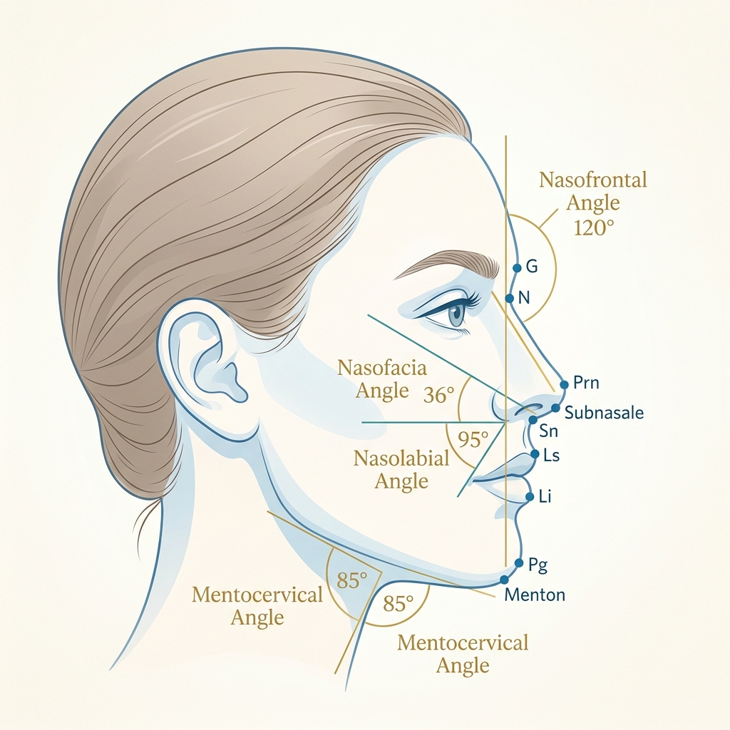 التناسق الجمالي لملامح الوجه وتجميل الأنف